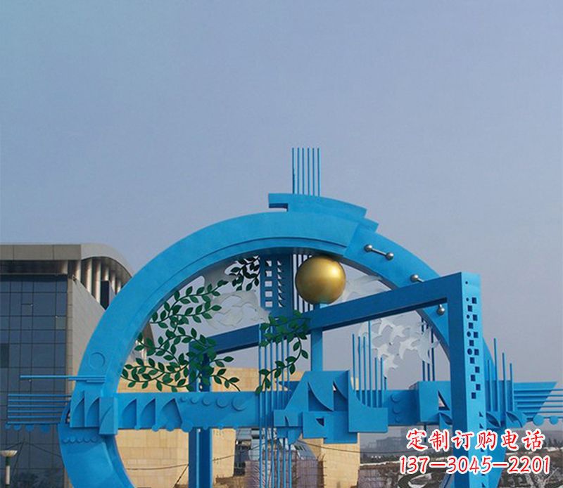 吉林不锈钢拱桥剪纸雕塑