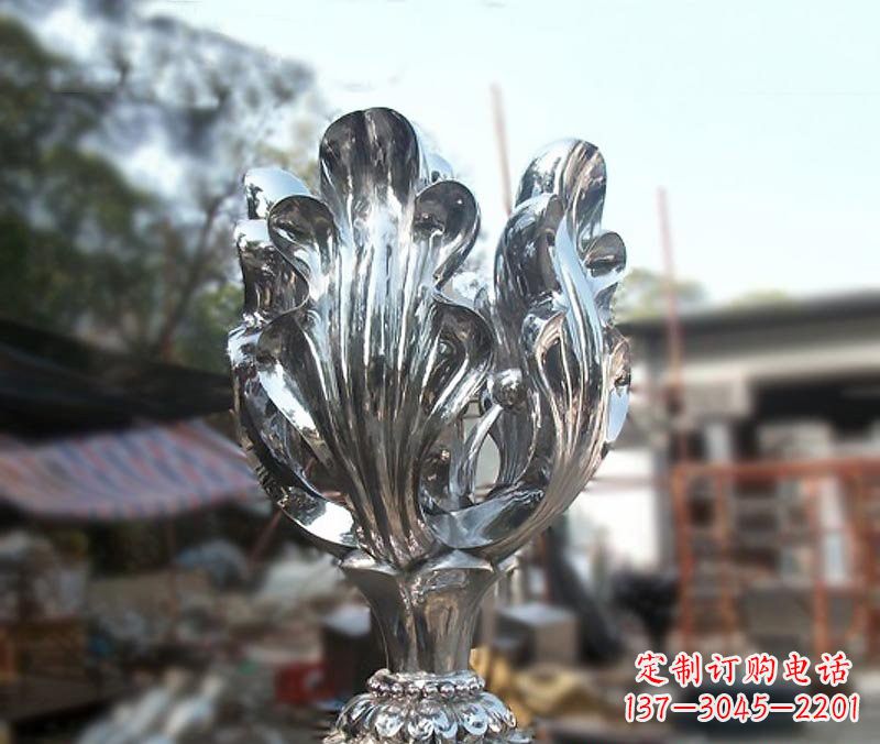 吉林不锈钢广场镜面紫荆花雕塑
