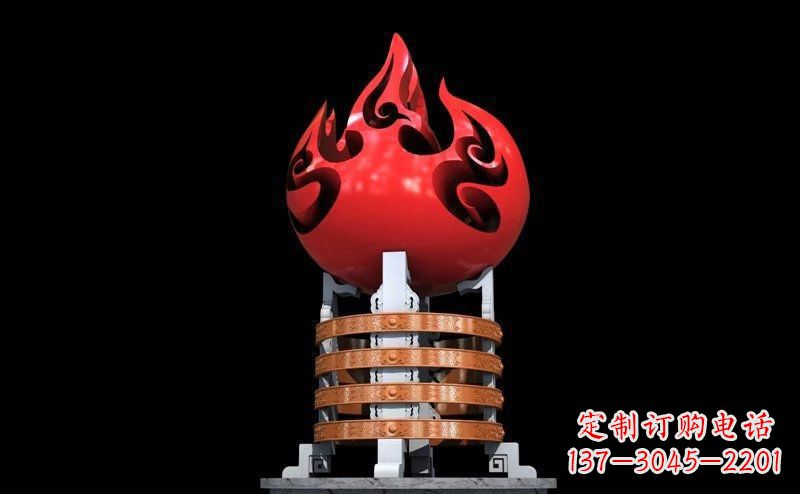 吉林不锈钢火炬广场雕塑