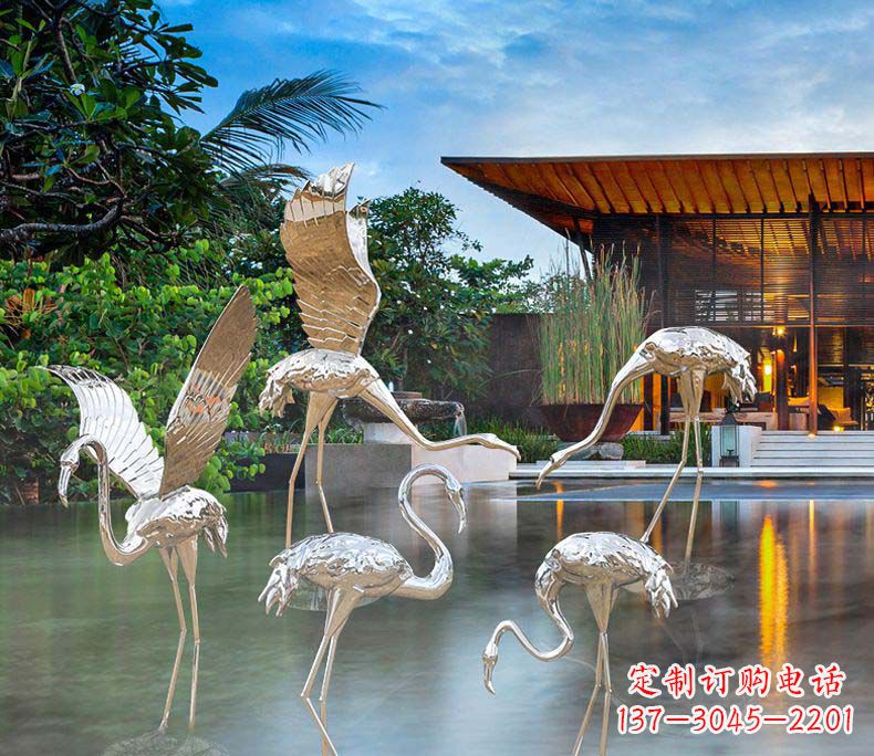 吉林不锈钢火烈鸟雕塑1