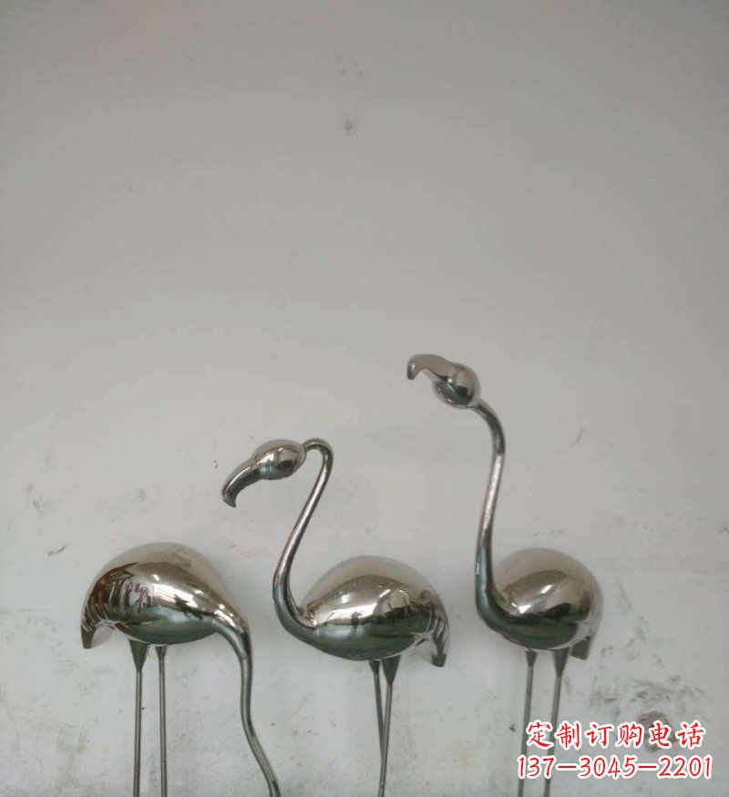 吉林不锈钢火烈鸟公园动物雕塑