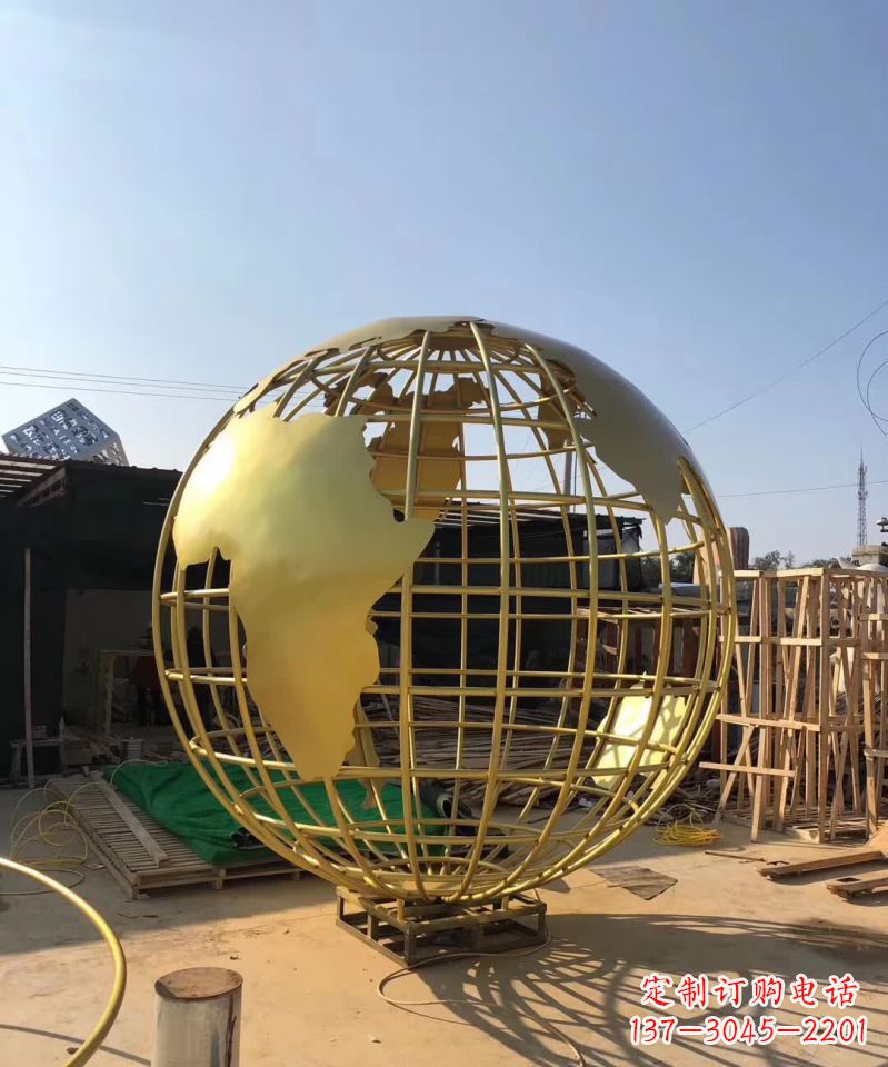 吉林不锈钢金属地球仪雕塑