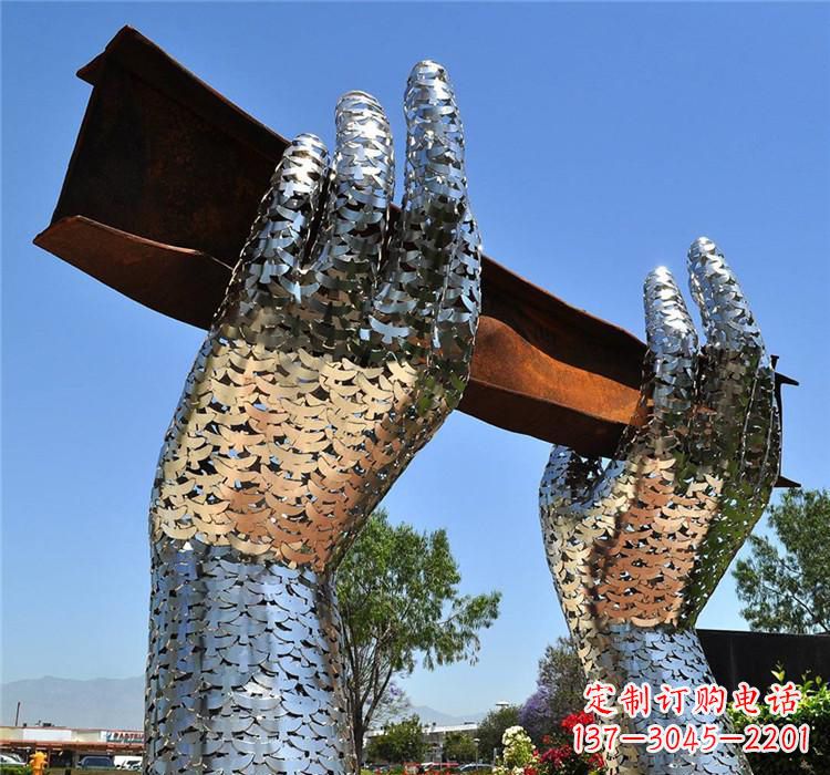 吉林不锈钢景区拱门雕塑