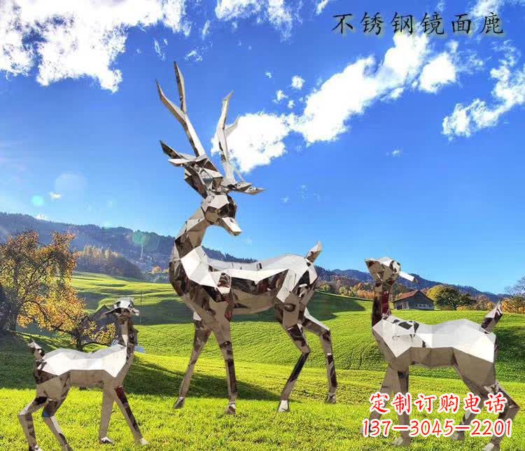 吉林不锈钢镜面动物鹿