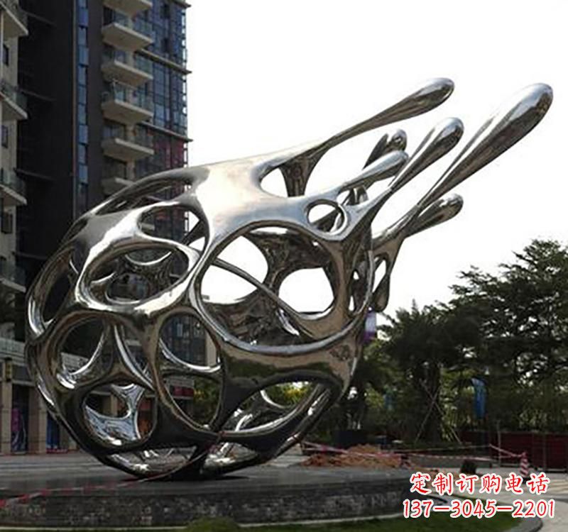 吉林不锈钢镜面火龙果雕塑
