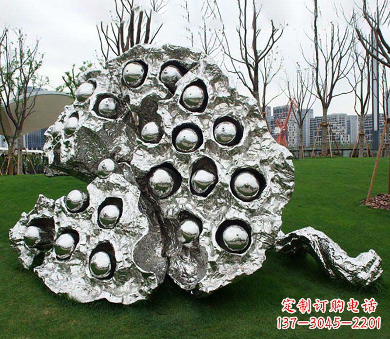 吉林不锈钢莲蓬雕塑——精美极致的艺术品
