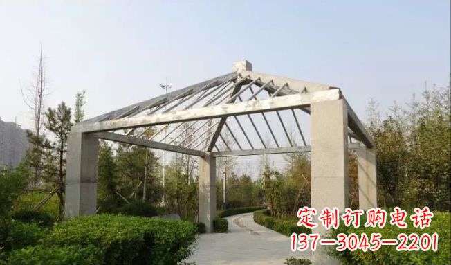 吉林不锈钢凉亭雕塑点缀公园景观