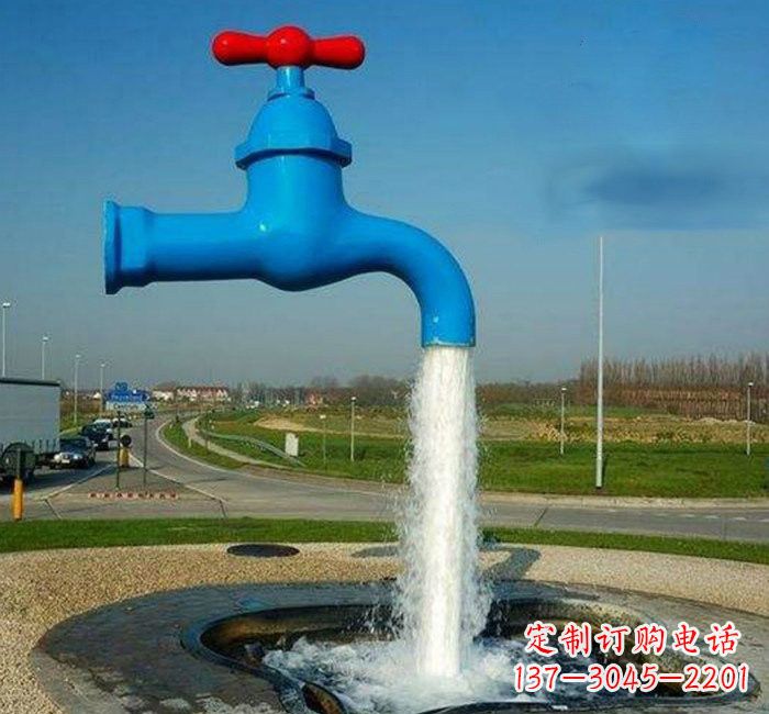 吉林不锈钢流水的水龙头雕塑