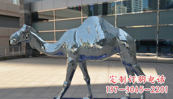 吉林不锈钢骆驼动物雕塑