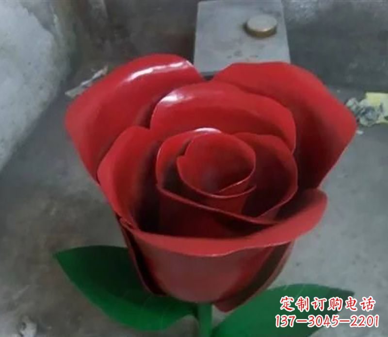 吉林不锈钢玫瑰花雕塑