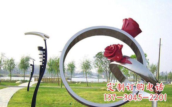 吉林不锈钢玫瑰花戒指精致雕塑之美
