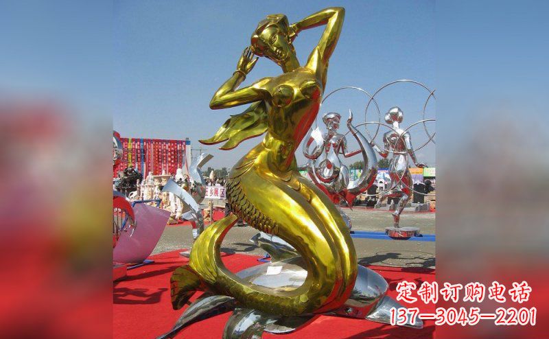 吉林不锈钢美人鱼雕塑