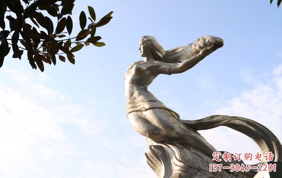 吉林不锈钢女娲神话人物雕塑