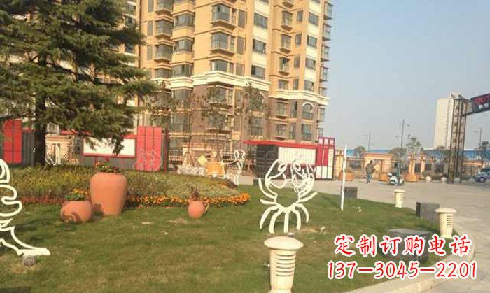 吉林不锈钢螃蟹动物雕塑