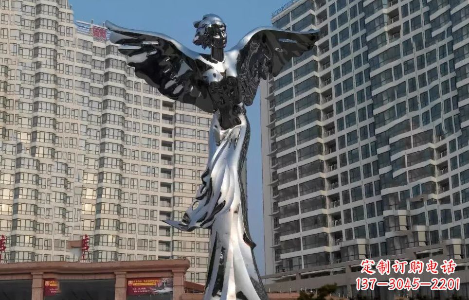 吉林不锈钢人物天使雕塑