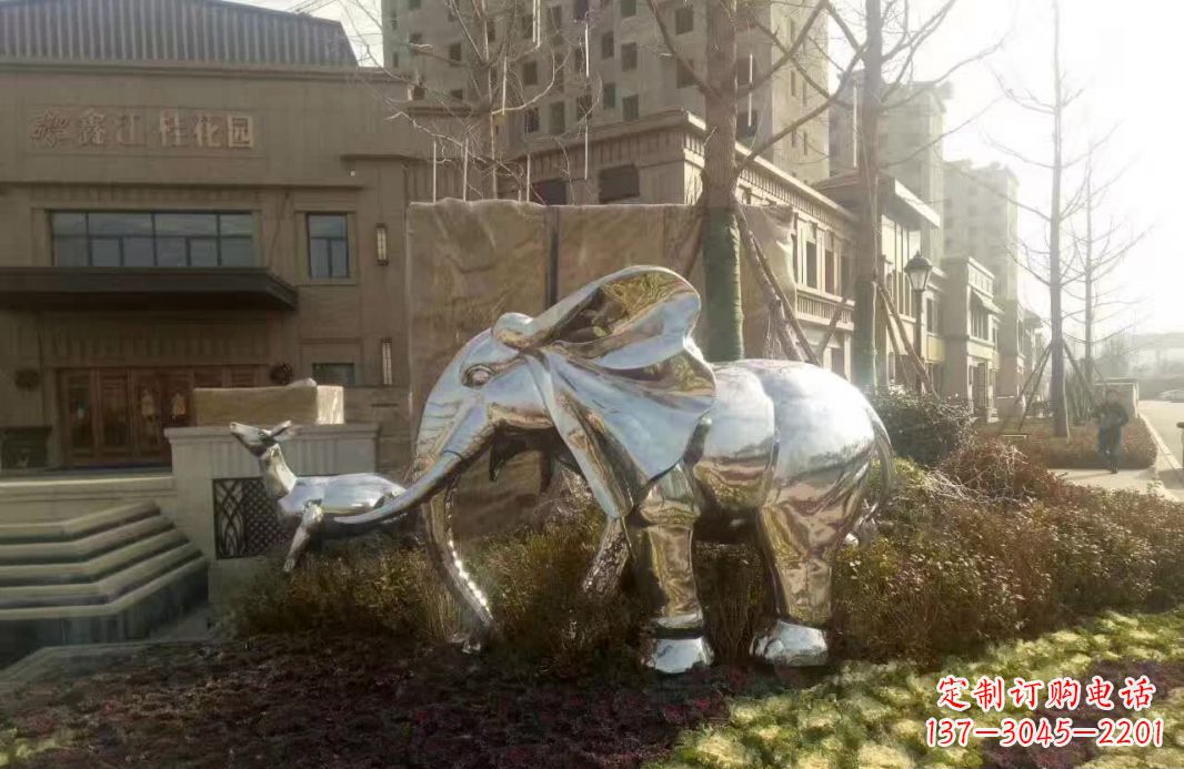 吉林不锈钢大象雕塑——美轮美奂的艺术精品