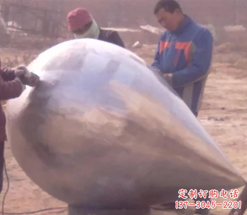 吉林不锈钢水滴广场雕塑