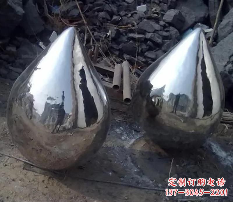 吉林不锈钢水滴景观雕塑