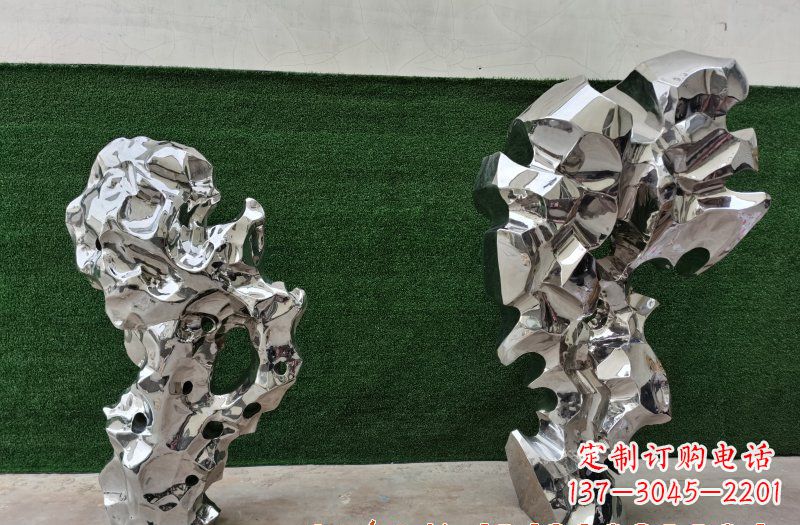 吉林不锈钢太湖石景观雕塑
