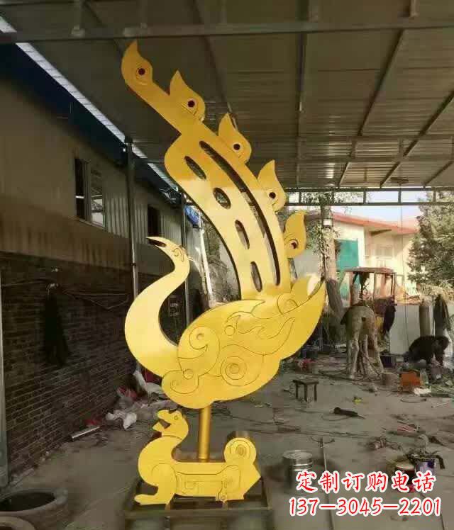 吉林不锈钢铁艺广场凤凰雕塑