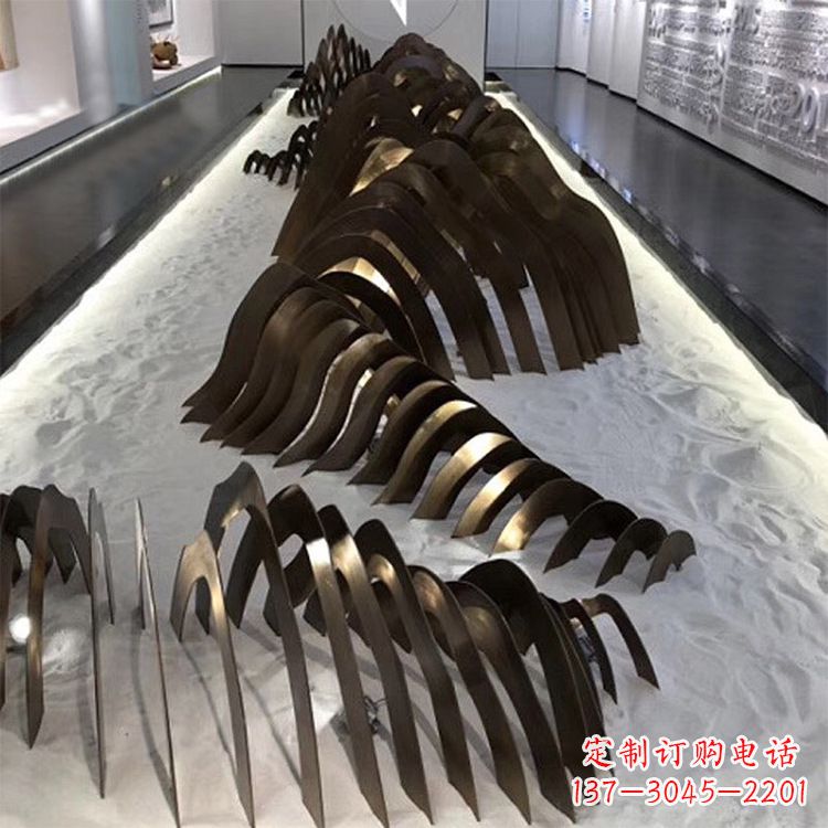 吉林不锈钢铁艺假山雕塑让自然风景回归