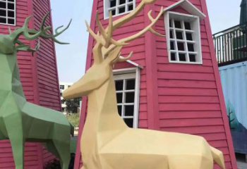 吉林不锈钢烤漆小鹿雕塑让你的家园更加美丽
