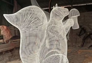 吉林不锈钢松鼠雕塑精美的艺术作品