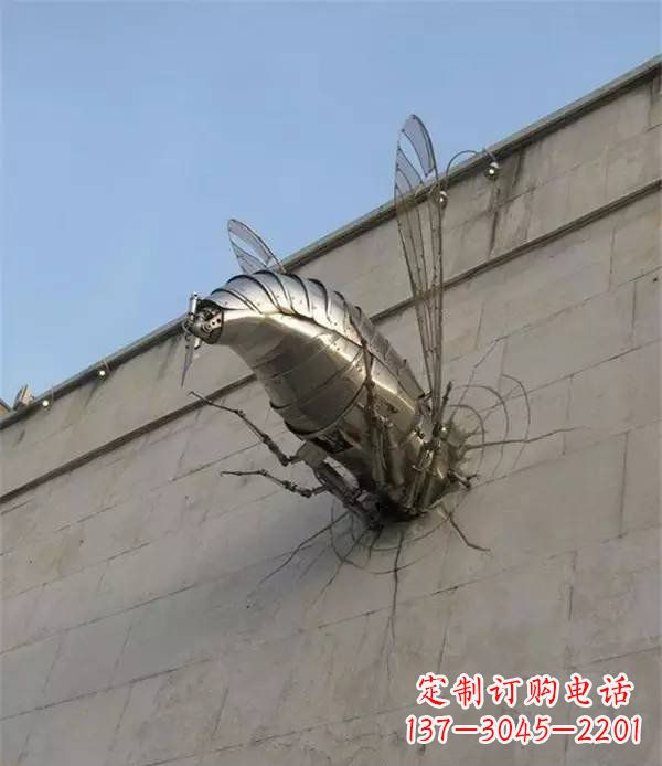 吉林美丽的不锈钢无头动物雕塑