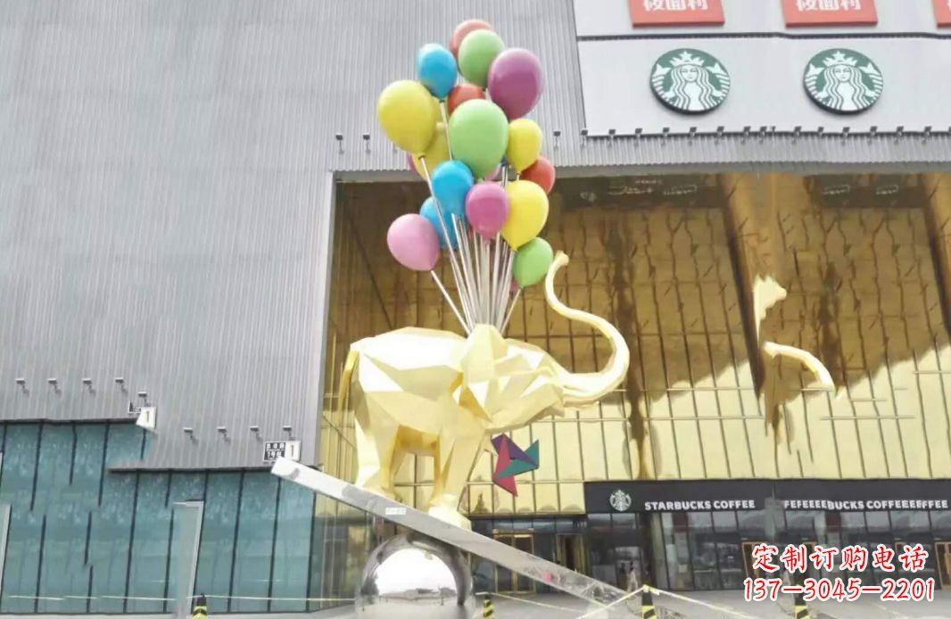 吉林小象踩球不锈钢雕塑的魅力