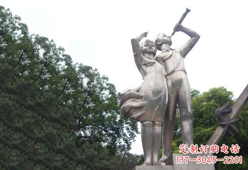 吉林不锈钢小学生雕塑缔造美丽校园新风貌