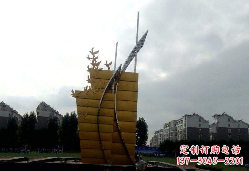 吉林不锈钢校园帆船雕塑引领新时代