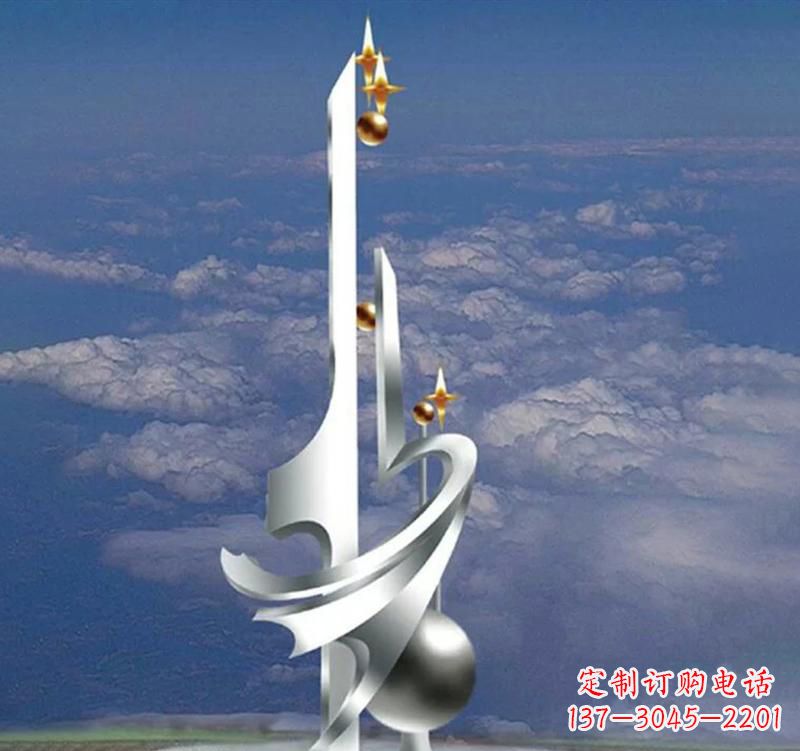 吉林不锈钢校园书本雕塑传承知识文化