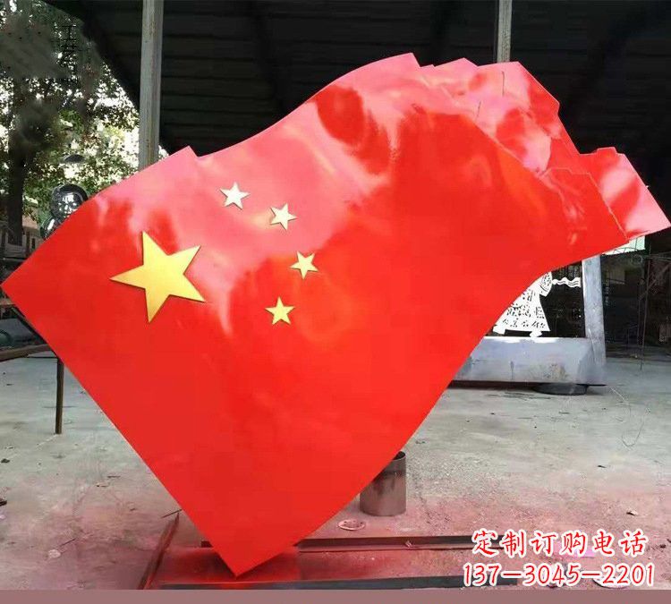 吉林不锈钢校园五星红旗雕塑——传承红色基因,缅怀烈士