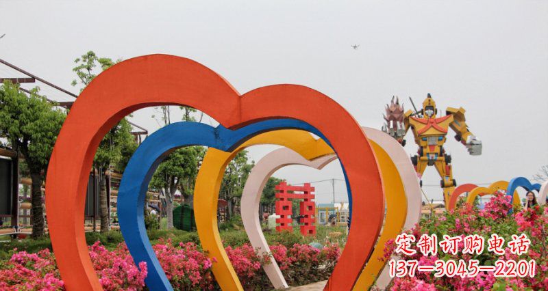 吉林不锈钢心形拱门雕塑——浪漫之门