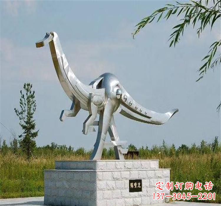 吉林不锈钢鸭嘴龙雕塑传承独特艺术魅力
