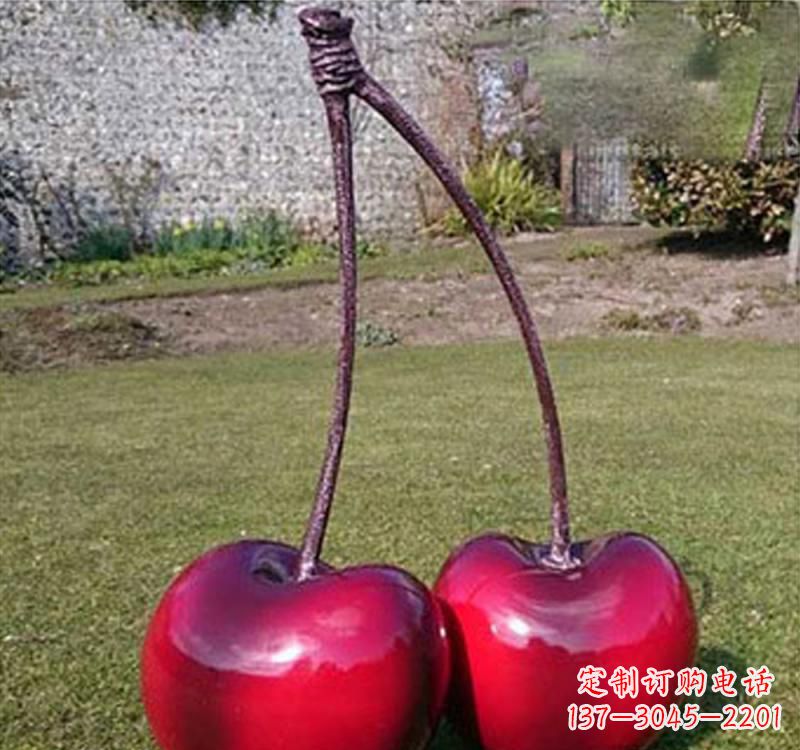 吉林不锈钢樱桃雕塑传承美好记忆