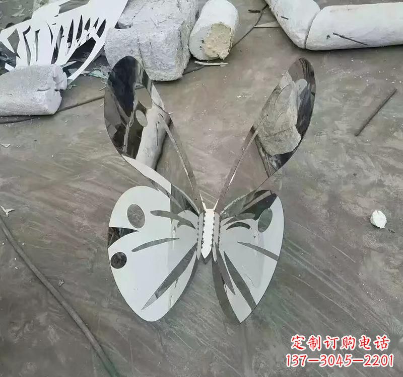吉林不锈钢园林蝴蝶雕塑精美的艺术之作