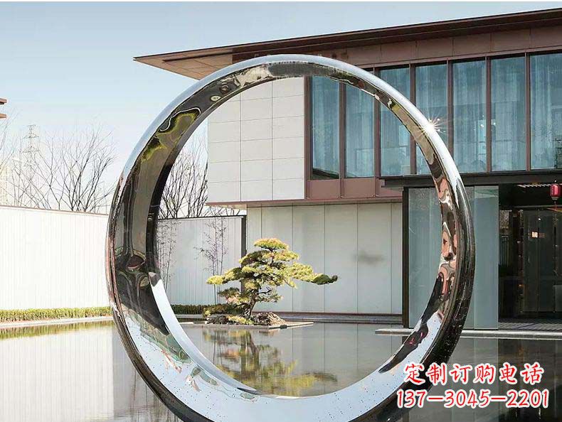 吉林不锈钢月亮雕塑精美绝伦