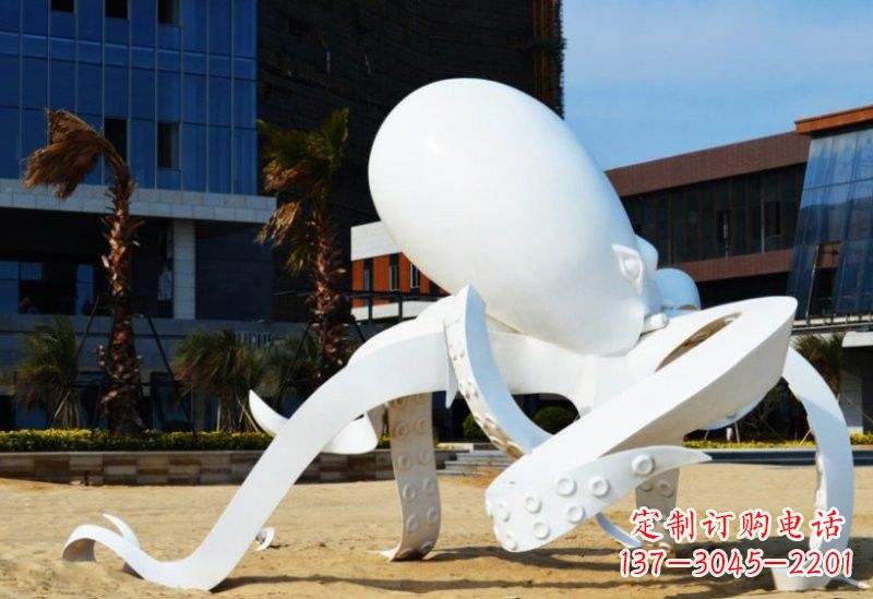 吉林精美的不锈钢章鱼雕塑