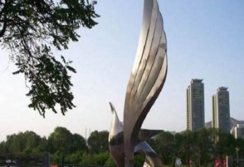 吉林精美的不锈钢翅膀雕塑