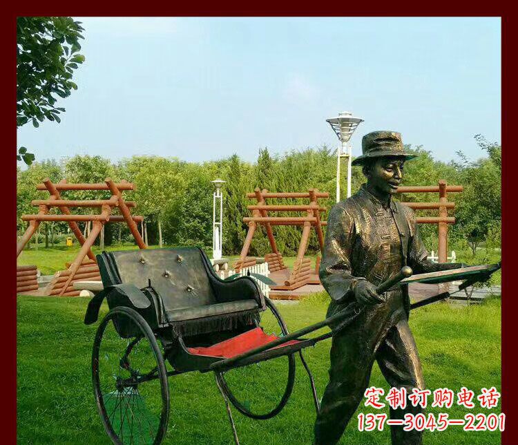 吉林细说黄包车夫人雕塑