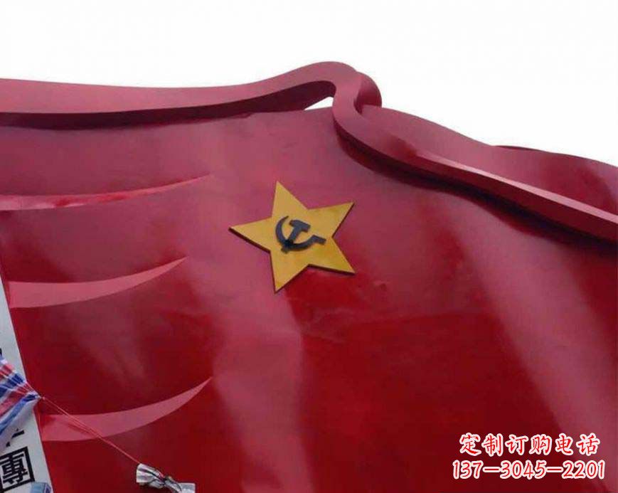 吉林不锈钢党徽雕塑——传承红色基因