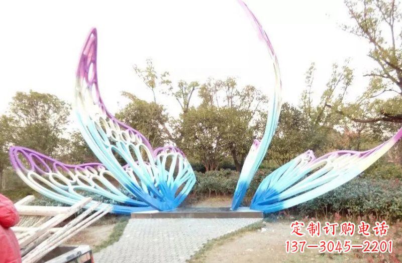 吉林彩色不锈钢蝴蝶雕塑