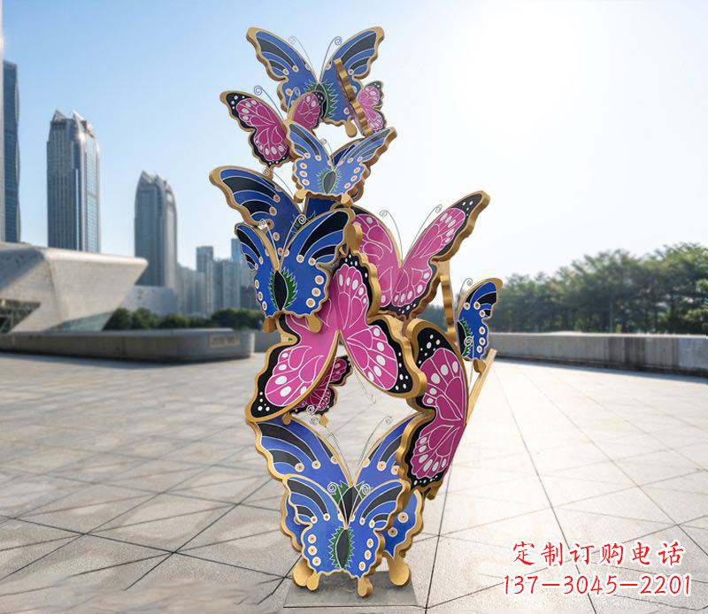 吉林不锈钢蝴蝶雕塑美丽的艺术诠释