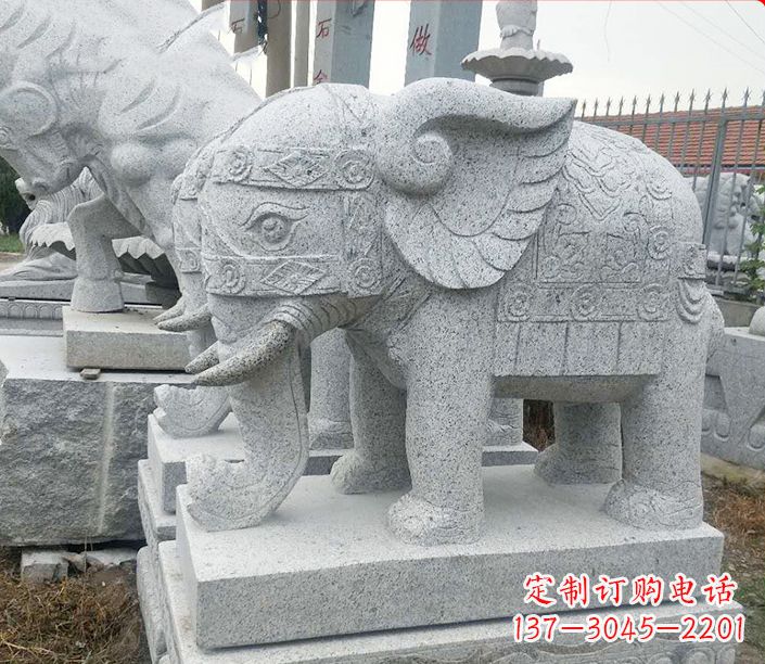 吉林藏传佛教大象石雕