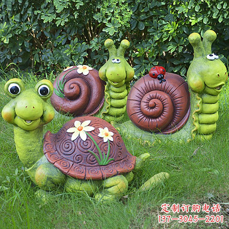 吉林蜗牛雕塑——精致的草坪小动物装点