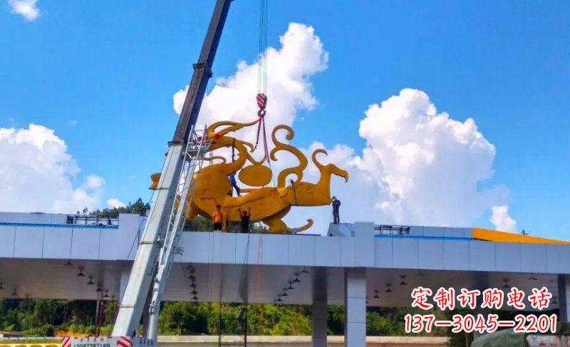 吉林精美不锈钢龙雕塑,点缀城市之美