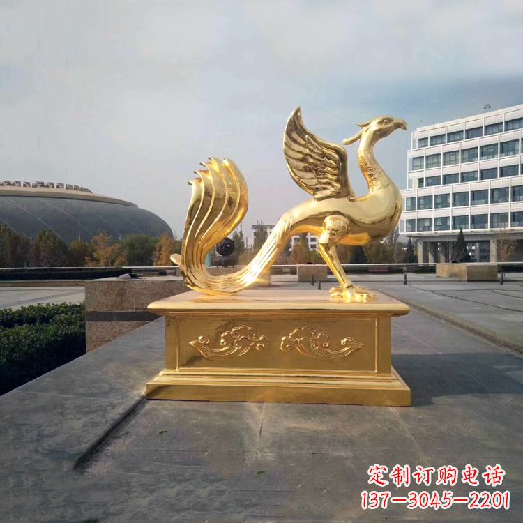 吉林城市广场的朱雀雕塑