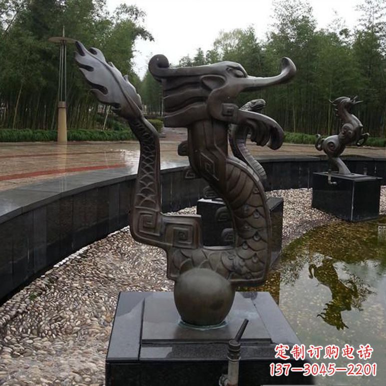 吉林城市十二生肖喷泉雕塑
