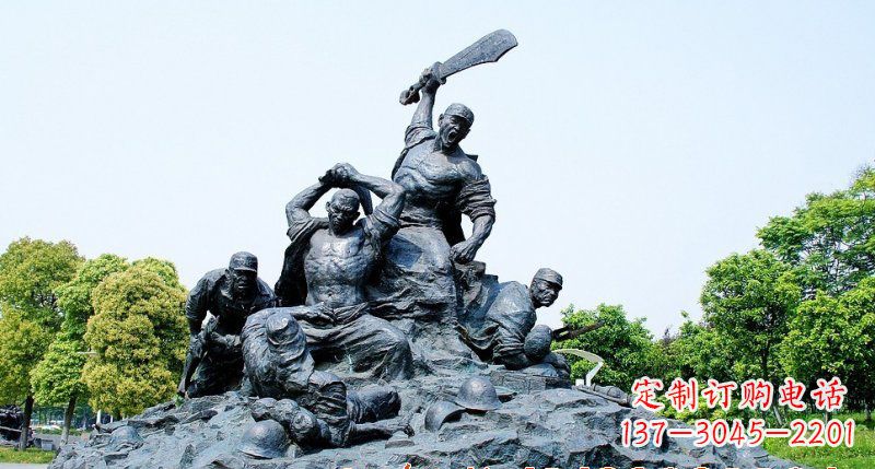 吉林红军雕塑传承冲锋精神